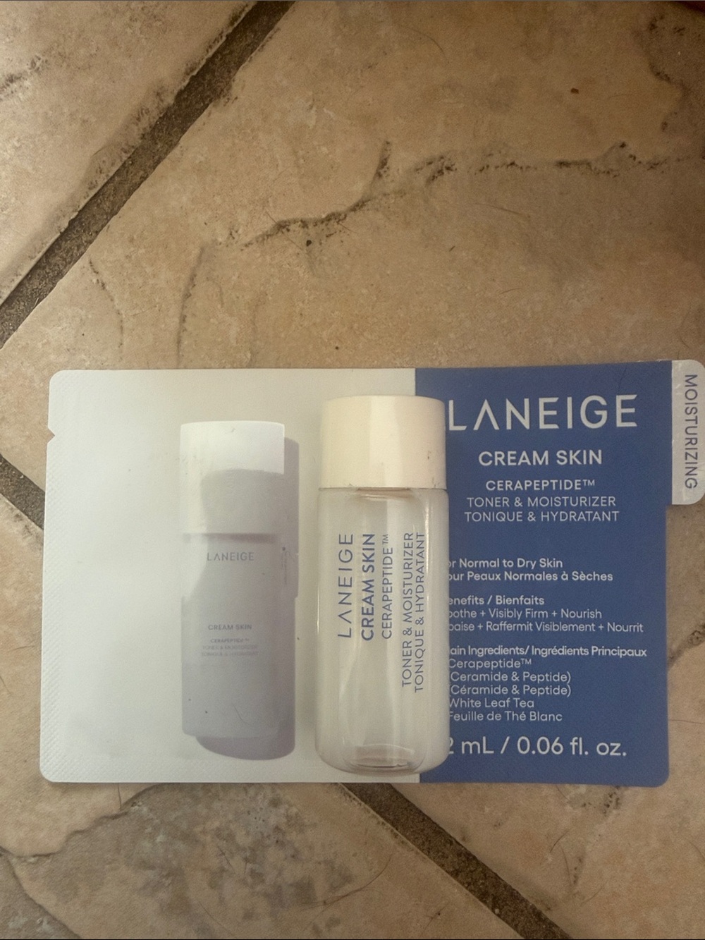 LANEIGE Cream Skin Toner & Moisturizer Samples